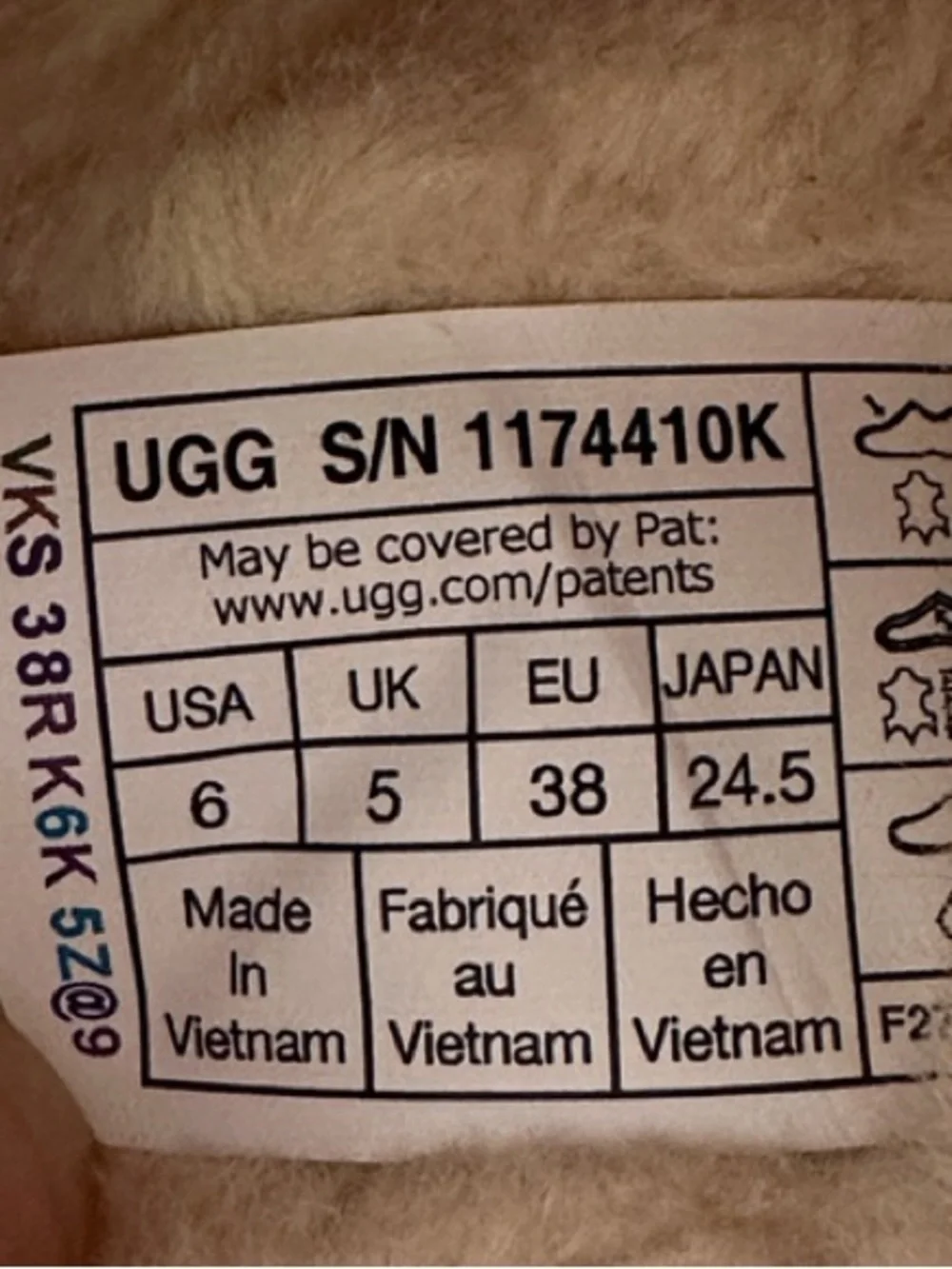 UGG Classic Micro, bootie or slipper, women’s 8, kids size 6, color moonlight
